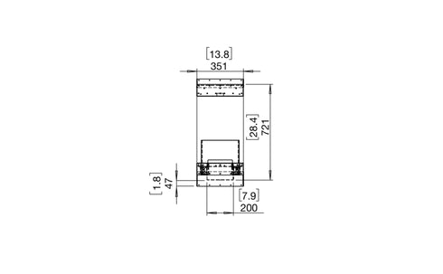 Ecosmart Fire Flex 122IL.BX2 Island Fireplace Insert - Black Finish / Black Burner - ESF.FX.122IL.BX2.B